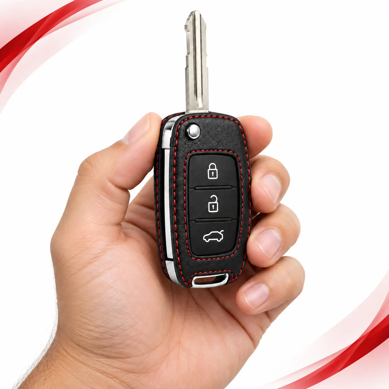 Hyundai Leather Car Key Cover